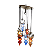 Lustre en verre belge coloré des années 1970 par Nanny Still pour Massive