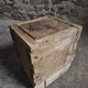 French antique oak safe, lockable rustic chest, circa 1750–1850.