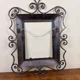 menu frame for restaurant in hammered iron period 1930-1940