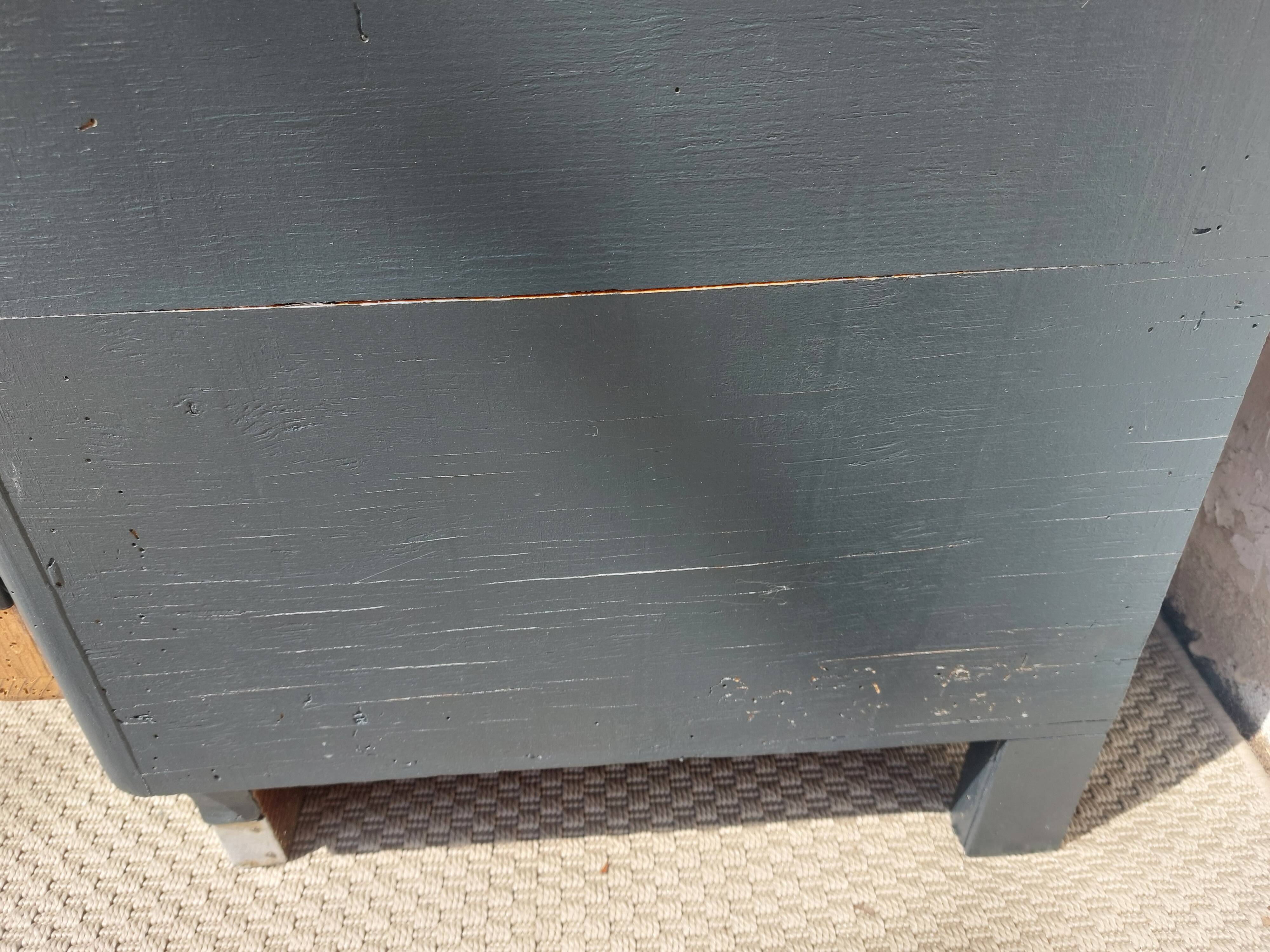 buffet Mado bois poncé et gris anthracite