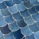 Round table zelliges handmade fish scales 12 people