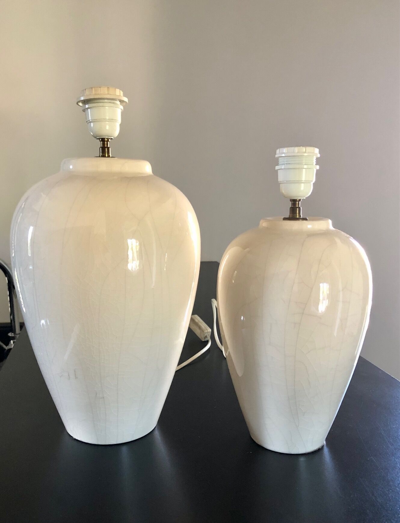 Series of 2 feet of lamps Kostka, 80s
