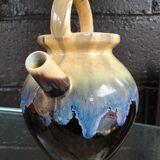 Pichet vase signé Alpho grès flammé années 1940 1950