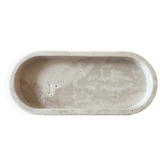 Pocket tray decorative oblong travertine oval tray decorative raw travertine