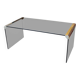 Smoked Glass and Chrome Steel Waterfall Pace Collection Coffee Cocktails Table, 1970s