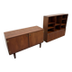 Teak and brass bookshelf designed by Peter Løvig Nielsen, CI.
