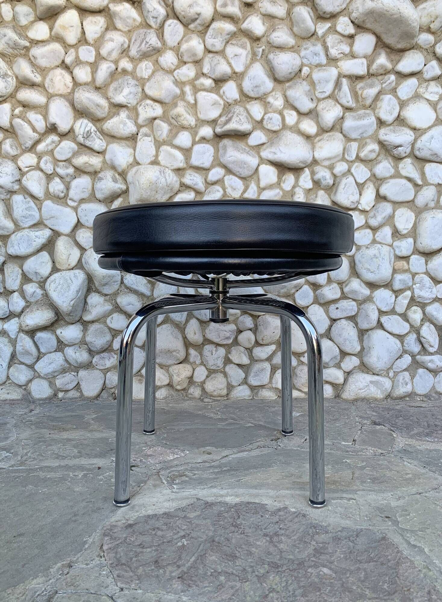 LC8 stool by Charlotte Perriand and Le Corbusier for Cassina, 1970-80