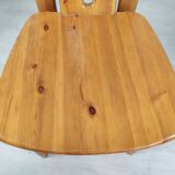 4 vintage pine chairs mountain shawl