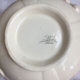 Soupière or vegetable color Ivory made in France Digoin Sarreguemines, 1920s