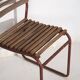 Antique red garden chairs (c.1920). Set of 2 pieces no. 16