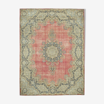 Hand-Knotted Persian Antique 1970s 336 cm x 454 cm Beige Wool Carpet