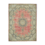 Hand-Knotted Persian Antique 1970s 336 cm x 454 cm Beige Wool Carpet