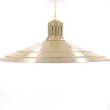 Beige khaki metal pendant light, 70s