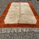 Terracotta and beige Moroccan Mrirt rug 340x230 cm – framed pattern