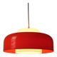 Fagerhults Belysning Pendant Lamp, Orange & White Acrylic, 1960s Space Age Design, Sweden
