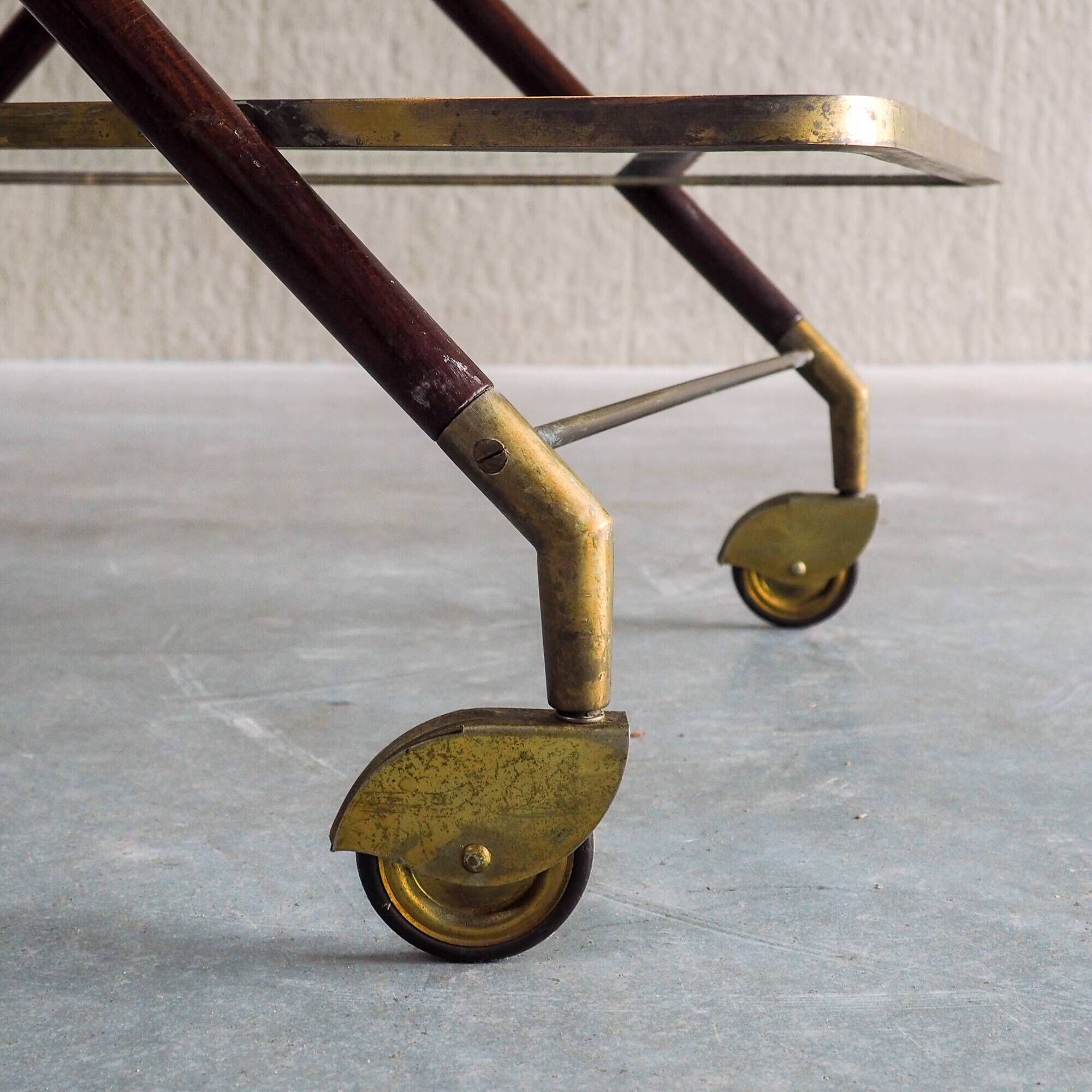 1950s Italian Bar Trolley, Attributed to Cesare Lacca