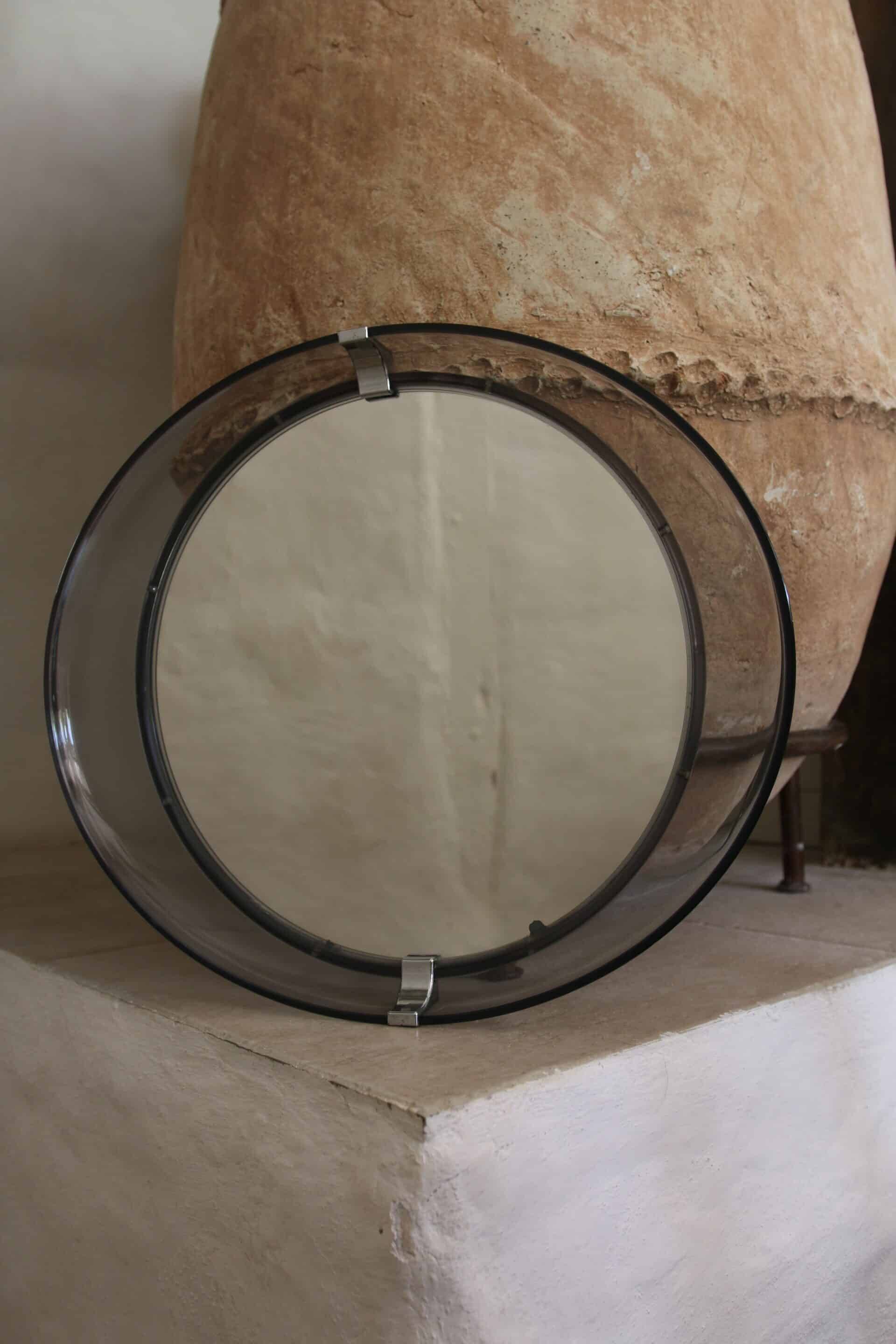 Miroir plexiglas fumé 1977