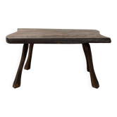 Mid Century Table d'appoint Tabouret de fleur Banc de fleur Tabouret Table basse en bois massif Brut