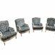 Set of 4 Louis XV cottage Provence armchairs