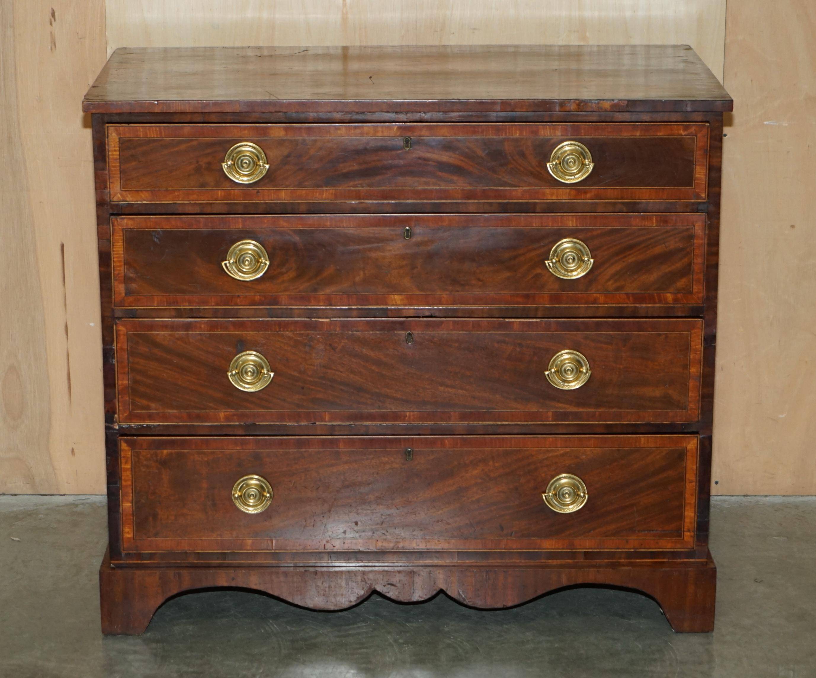 George III Georgian commode attributed to Gillows of Lancaster