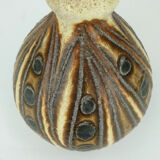Vase mid century bay keramik model fat lava circle and wave pattern 1970s
