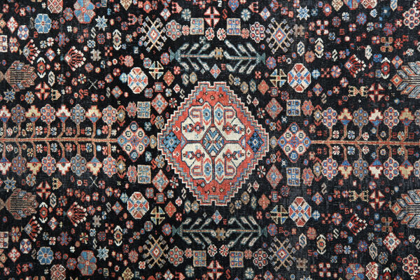 Traditionnel Antique Shirvan tapis Tissé à la main Laine Brune Zone Persane tapis
