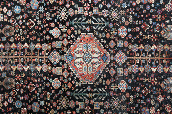 Traditionnel Antique Shirvan tapis Tissé à la main Laine Brune Zone Persane tapis