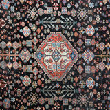 Traditional Antique Shirvan Carpet Handwoven Brown Wool Persian Area Rug