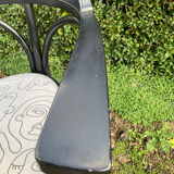 Pair of Thonet armchairs model 225 in stained black beech.