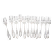 Christofle Albatros, Art Deco, 12 long cake forks, 16.5 cm.