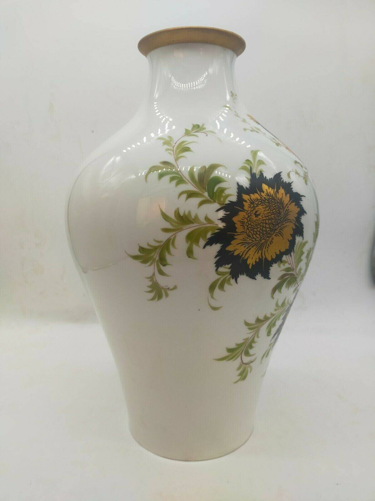 Decorated ceramic vase signed Pecchioli, 1950s
