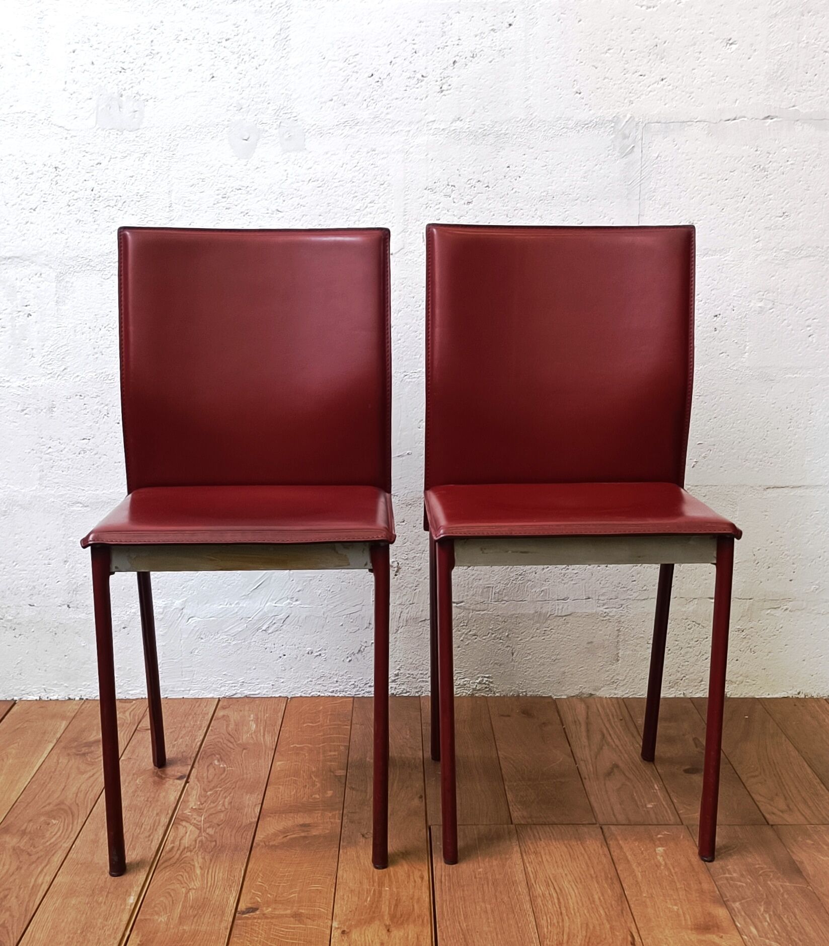 Vintage leather dining chair