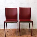 Vintage leather dining chair
