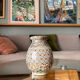 Small Vallauris vase in mosaic clay signed Gerbino