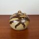 Mid-century Danish studio ceramic oil lamp by Aage Würtz, 1960s.
