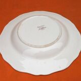 5 old soup plates Sarreguemines earthenware Agreste model
