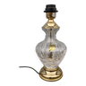 Lampe de table de style Hollywood Regency, cristal de laiton