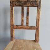 5 chaises en bois vintage