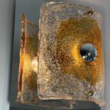 Italian chrome and Murano glass wall light from the 1970s.