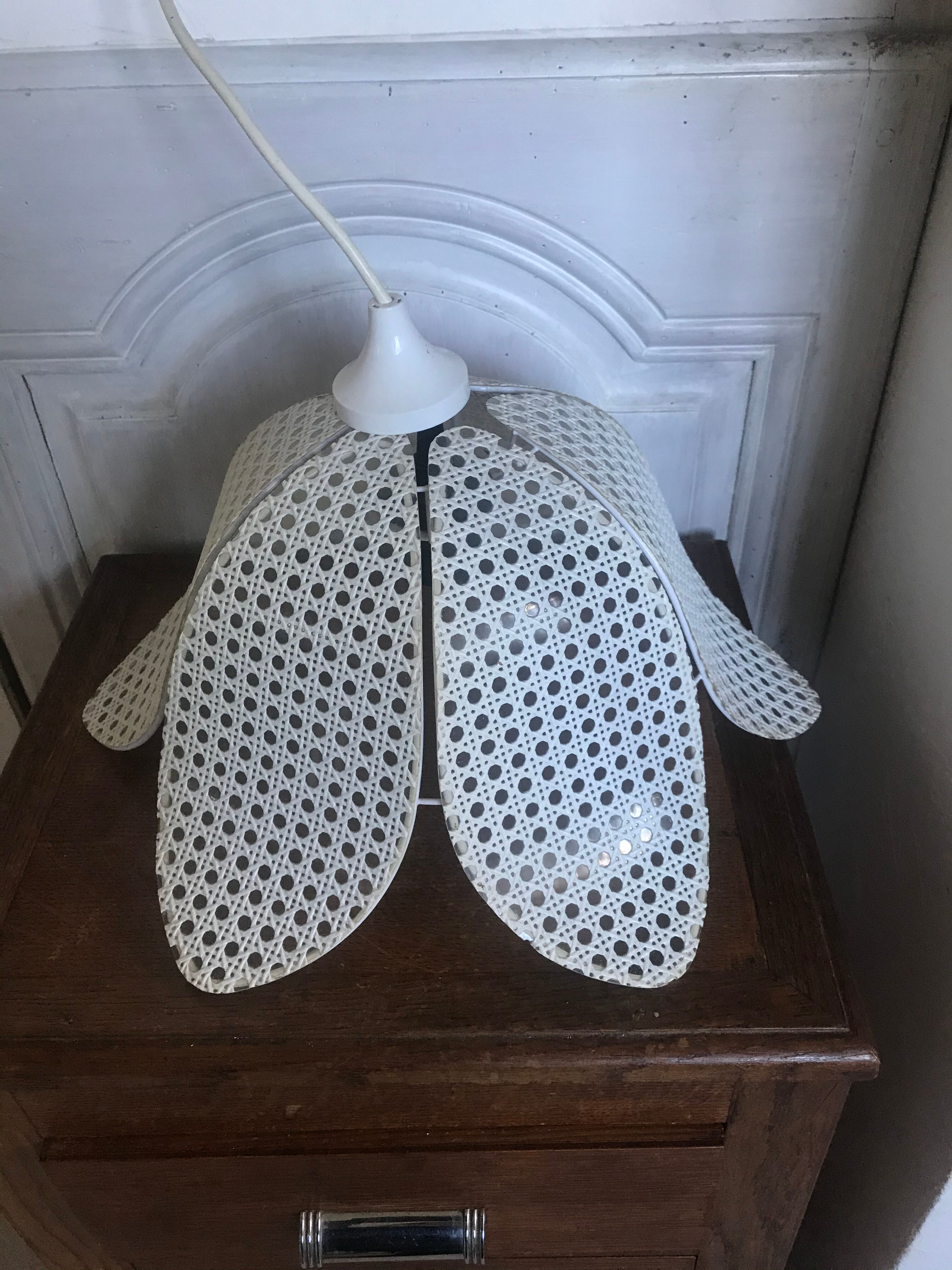 Vintage canine rattan hanging