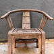 Pair of antique Chinese armchairs in patinated wood
