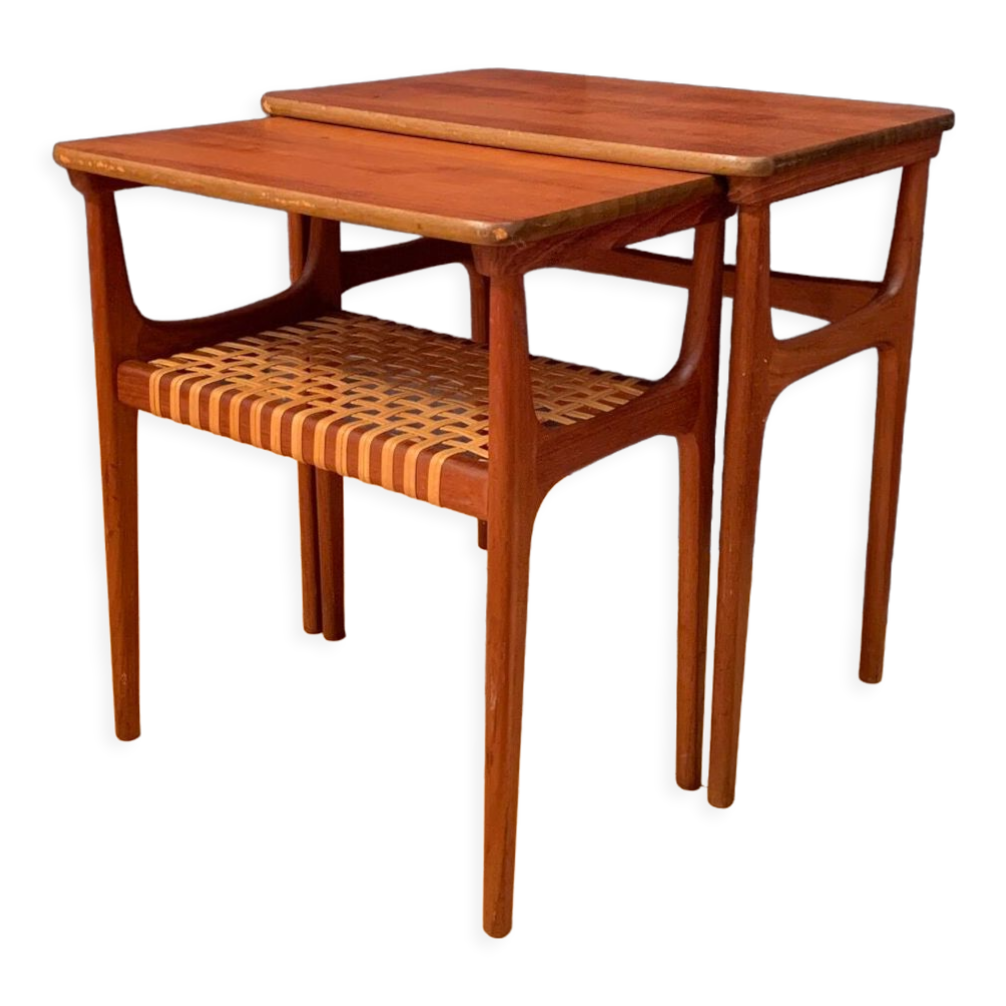 Pair of side tables model 15, designed by Erling Torvits, Heltborg Møbler, Denmark, 1960s