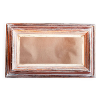 Vintage wooden frame. Stripped frame.
