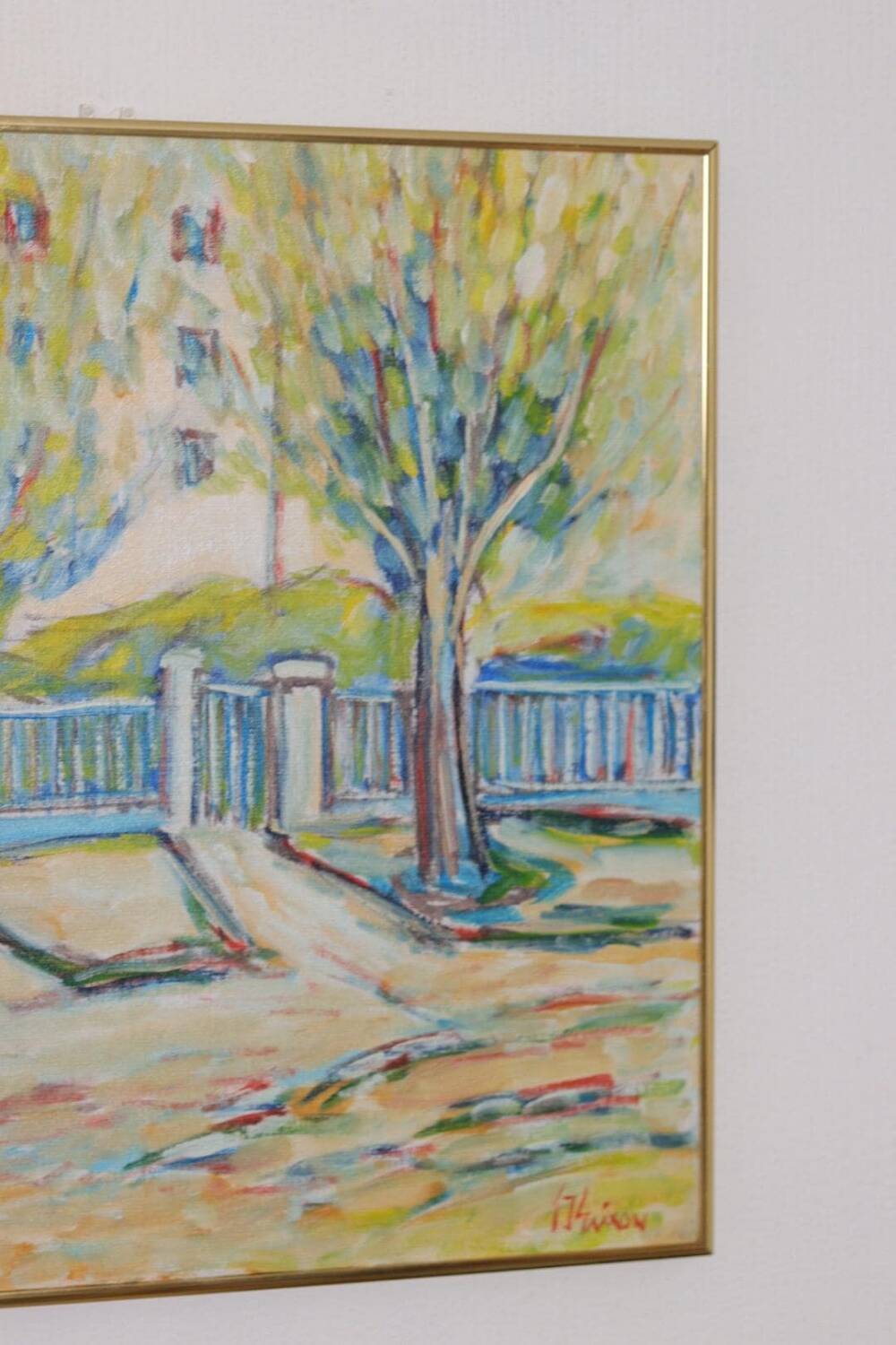 Swedish Oil on Canvas – “Sapri, Italy” by Gunnar Ingemar Erixon