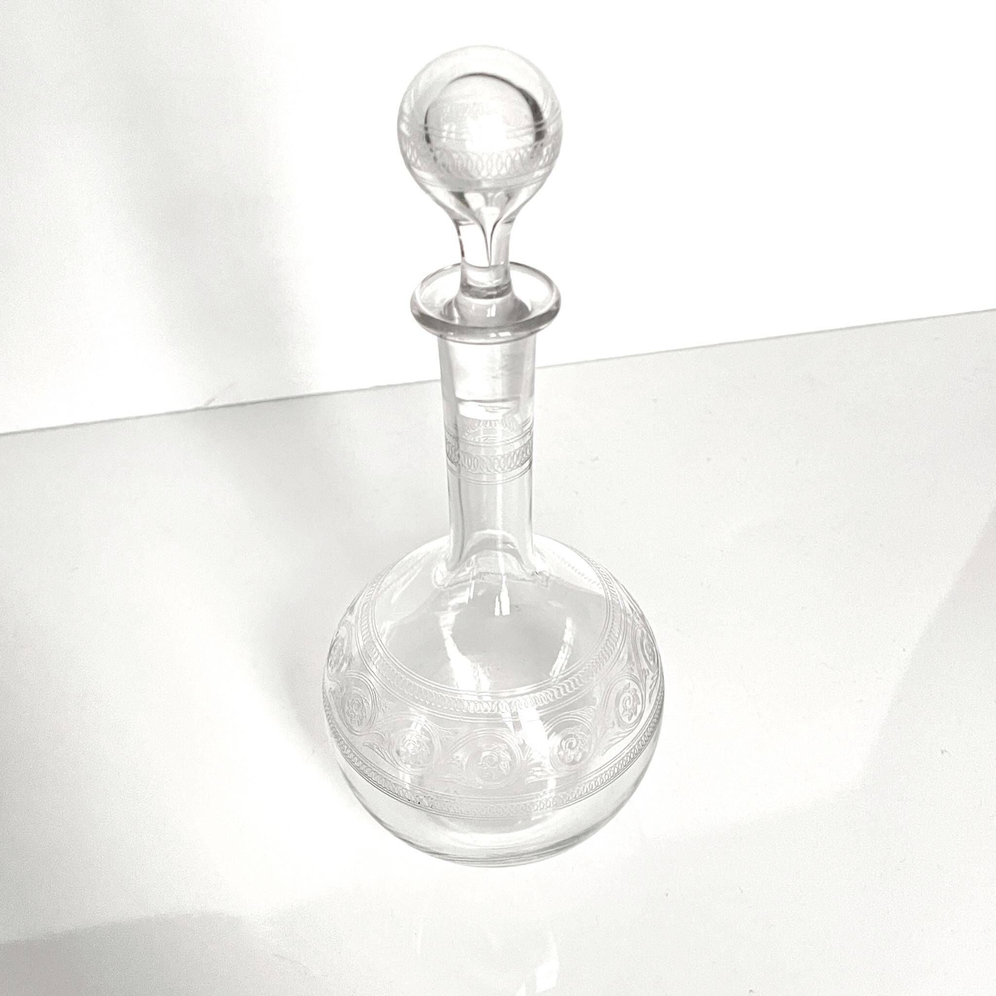 Baccarat crystal decanter | Athenian model | Art Nouveau style