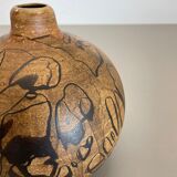 Abstract Ceramic Studio Pottery Vase by Gerhard Liebenthron, Germany, 1970s
