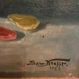 Nature morte signée et datée de 1922