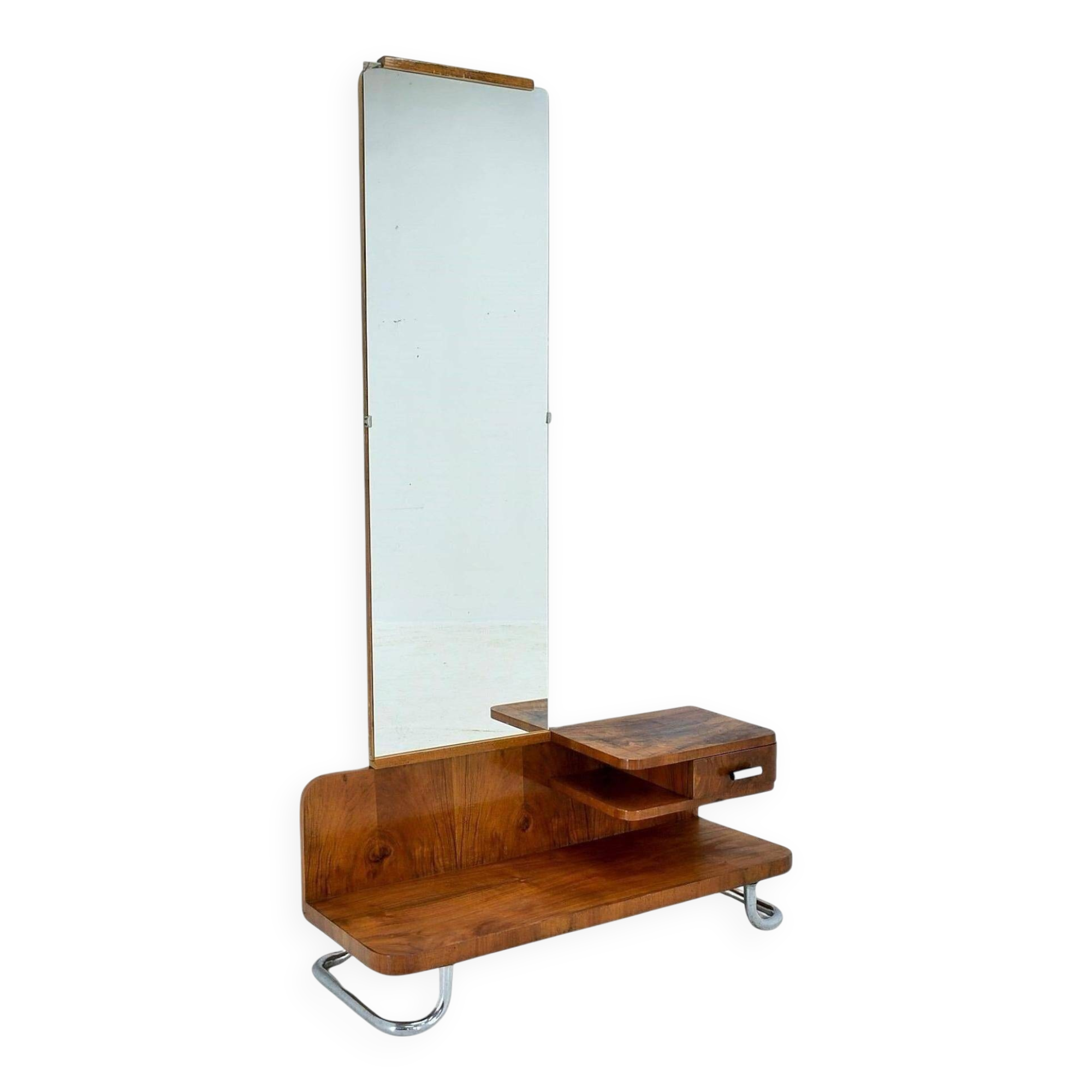 Chrome Bauhaus dressing table, 1930s