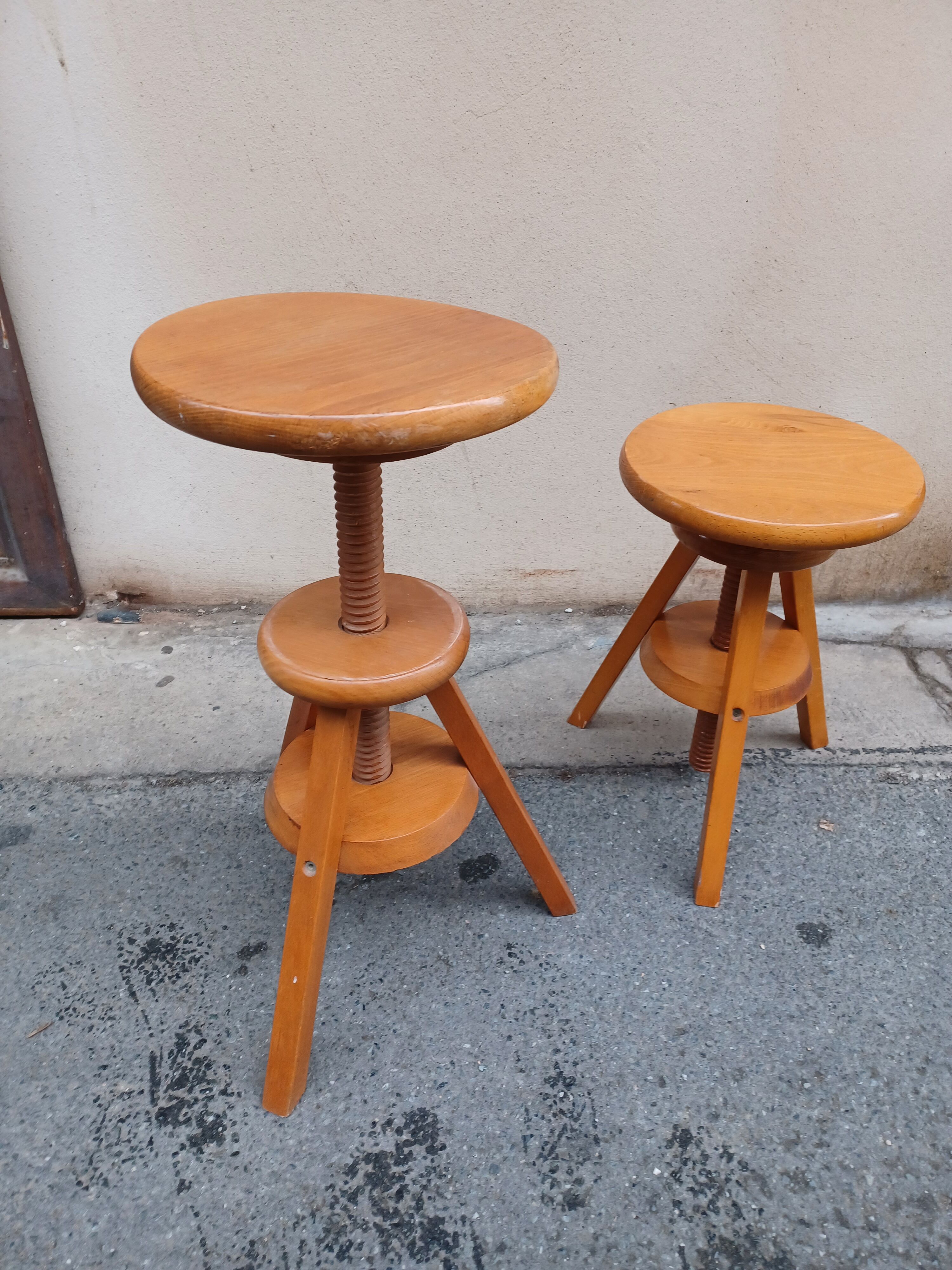 Pair of workshop stools
