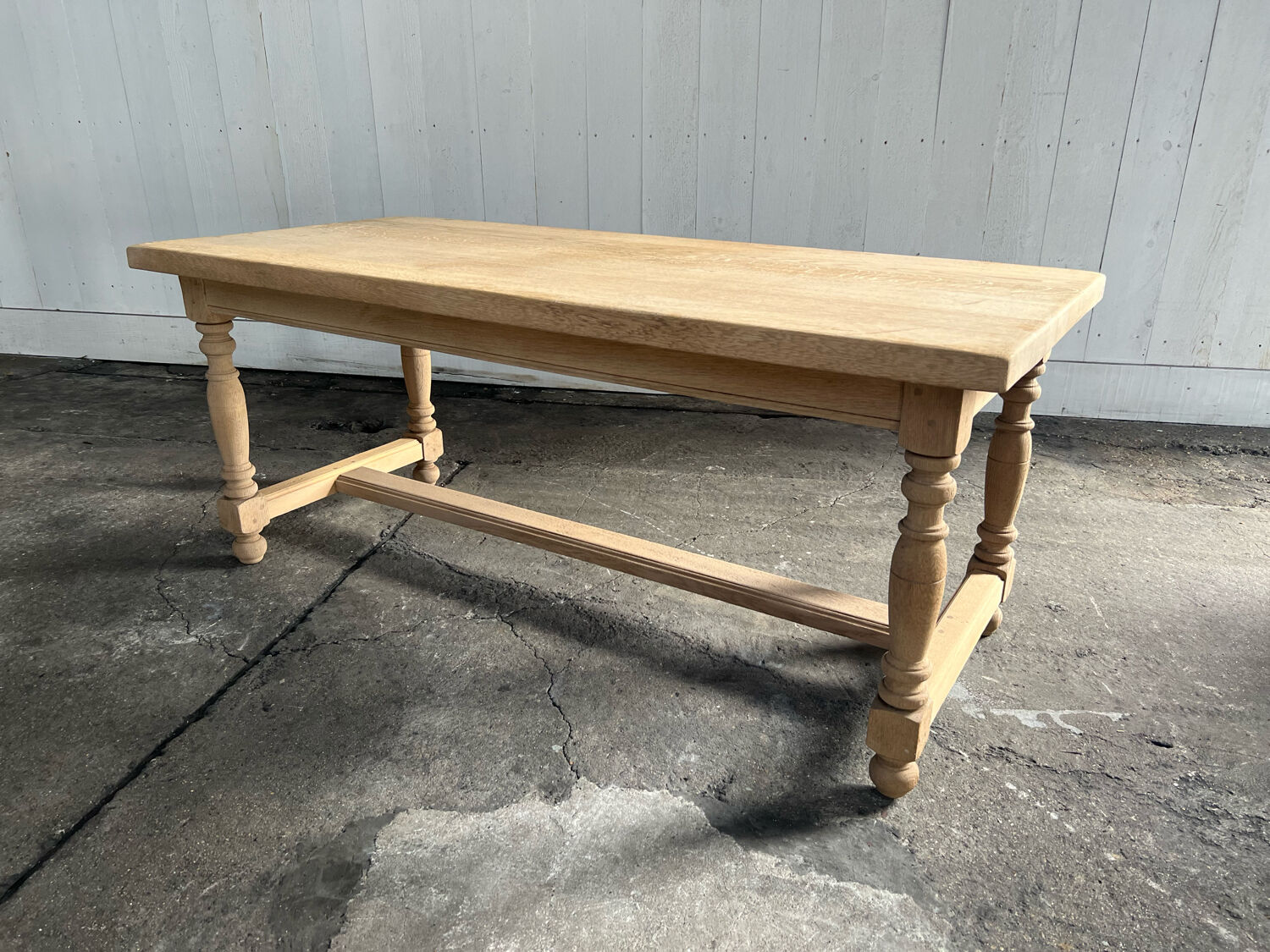 Stripped farmhouse table